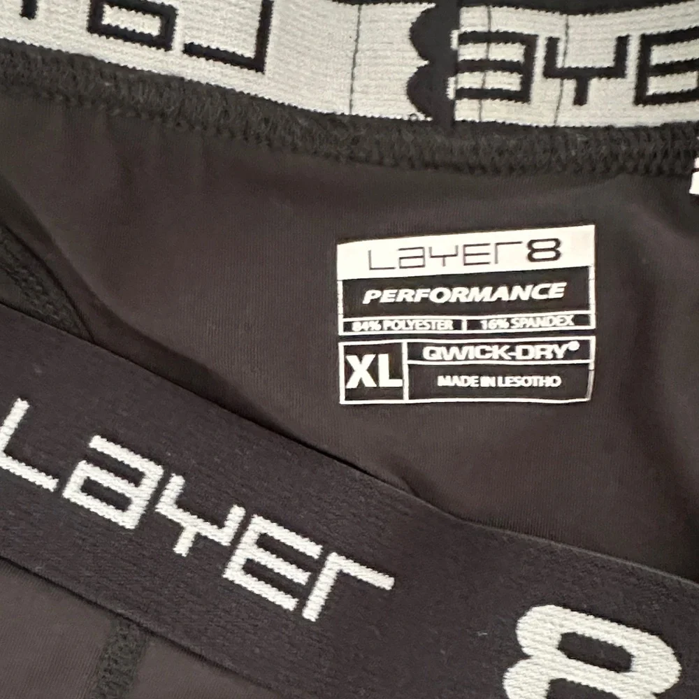 Layer 8 Men's Dark Boxer Briefs with Logo Band Size XL